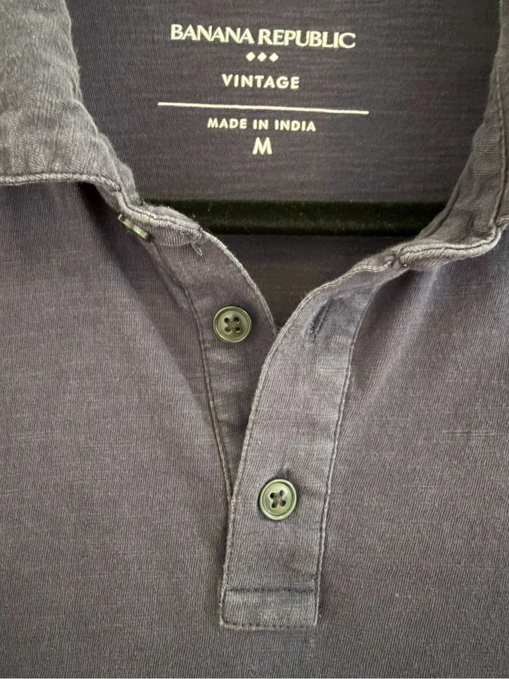 Banana Republic Men's Navy Short-Sleeve Polo